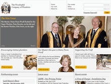 Tablet Screenshot of plumberscompany.org.uk